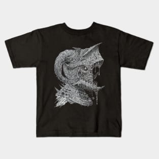 Zombie Skull Warrior 15 Kids T-Shirt